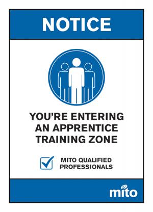 MITO training sign